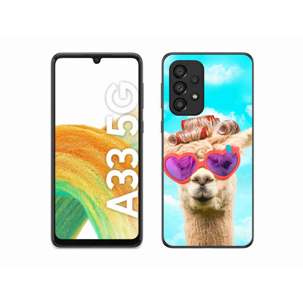 Zselés borítás mmCase Samsung Galaxy A33 5G - szemüveges láma