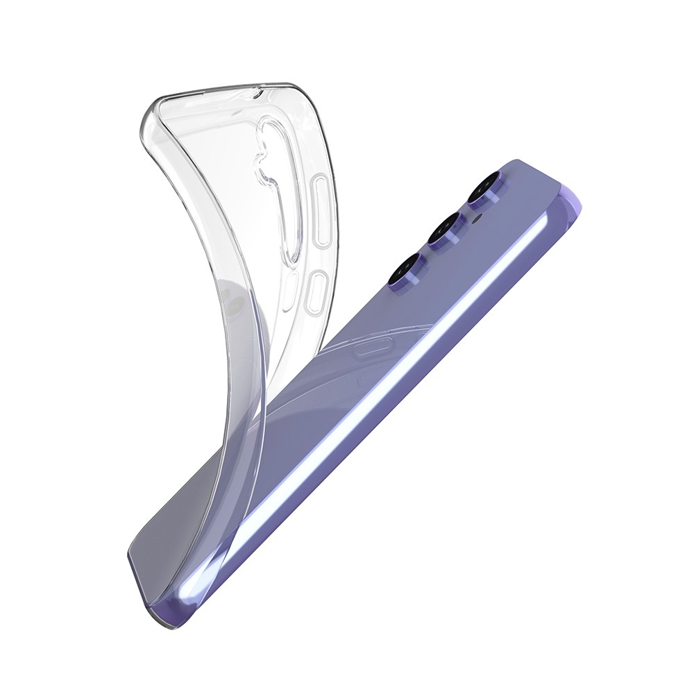 Átlátszó zselés tok Samsung Galaxy S23 FE készülékhez - átlátszó