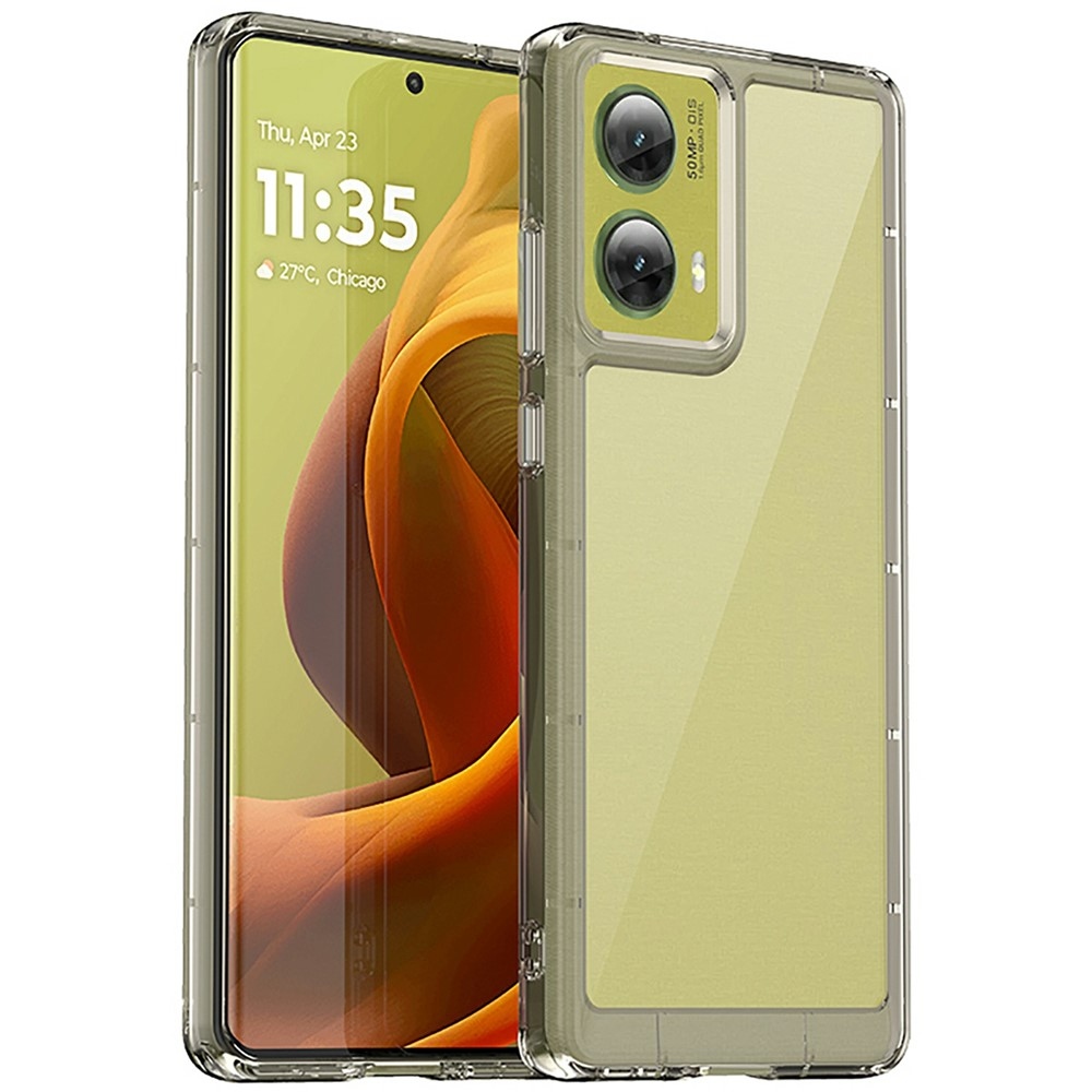 Zselés tok kemény hátlappal Motorola Moto G85 5G - szürke