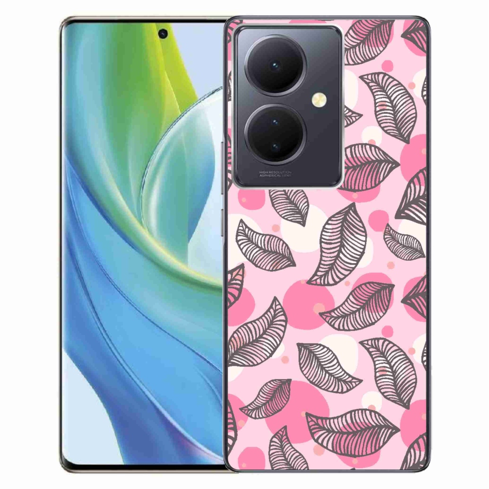 Gél borító mmCase a Vivo V29 Lite 5G-hez - rajzfilmes hulló levelek