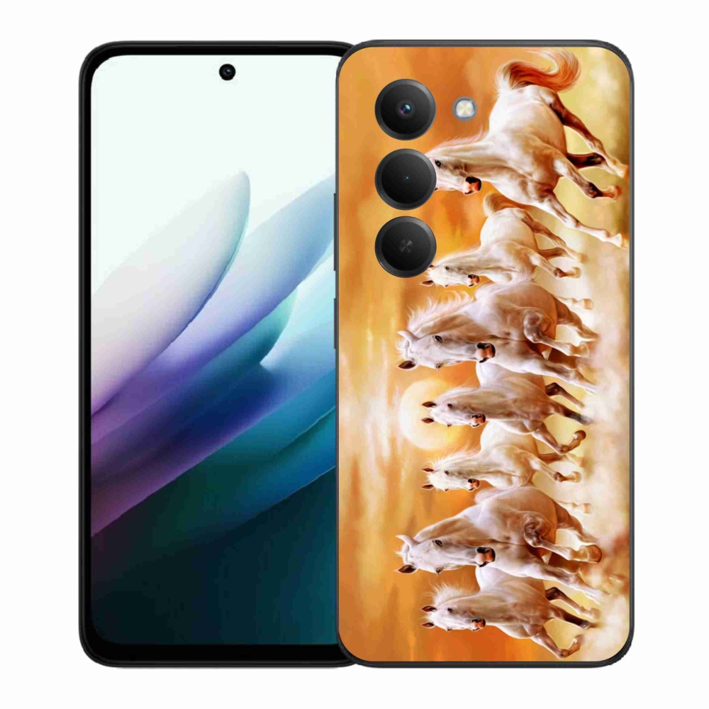 Zselés borítás mmCase a Xiaomi Redmi 15 4G/5G (171mm) - lovak 2