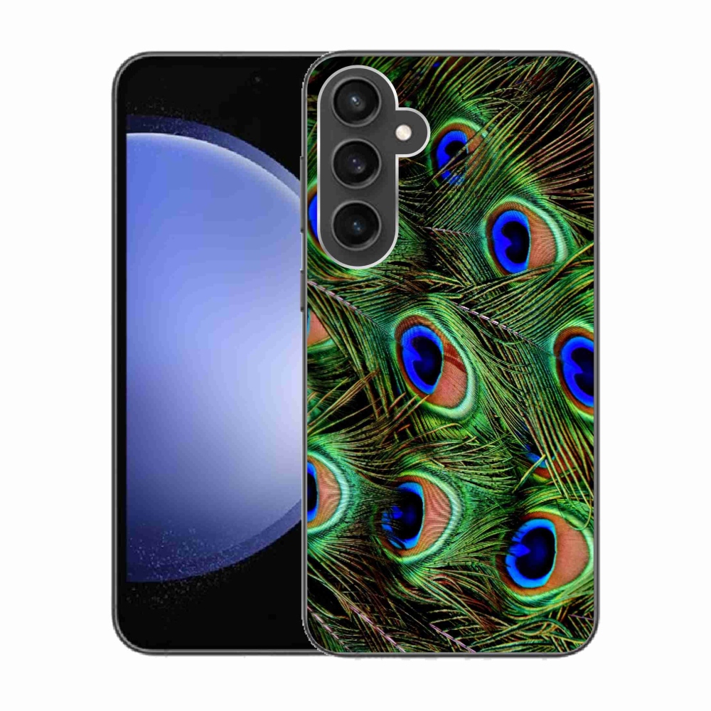 Zselés borítás mmCase Samsung Galaxy S23 FE készülékhez - pávatoll