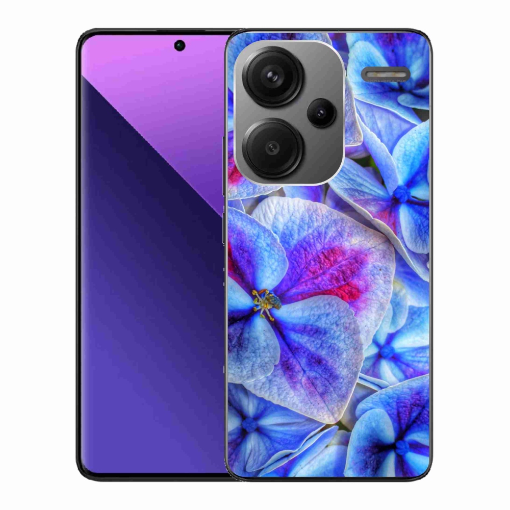 Gél borítás mmCase a Xiaomi Redmi Note 13 Pro+ 5G - kék virágok 1