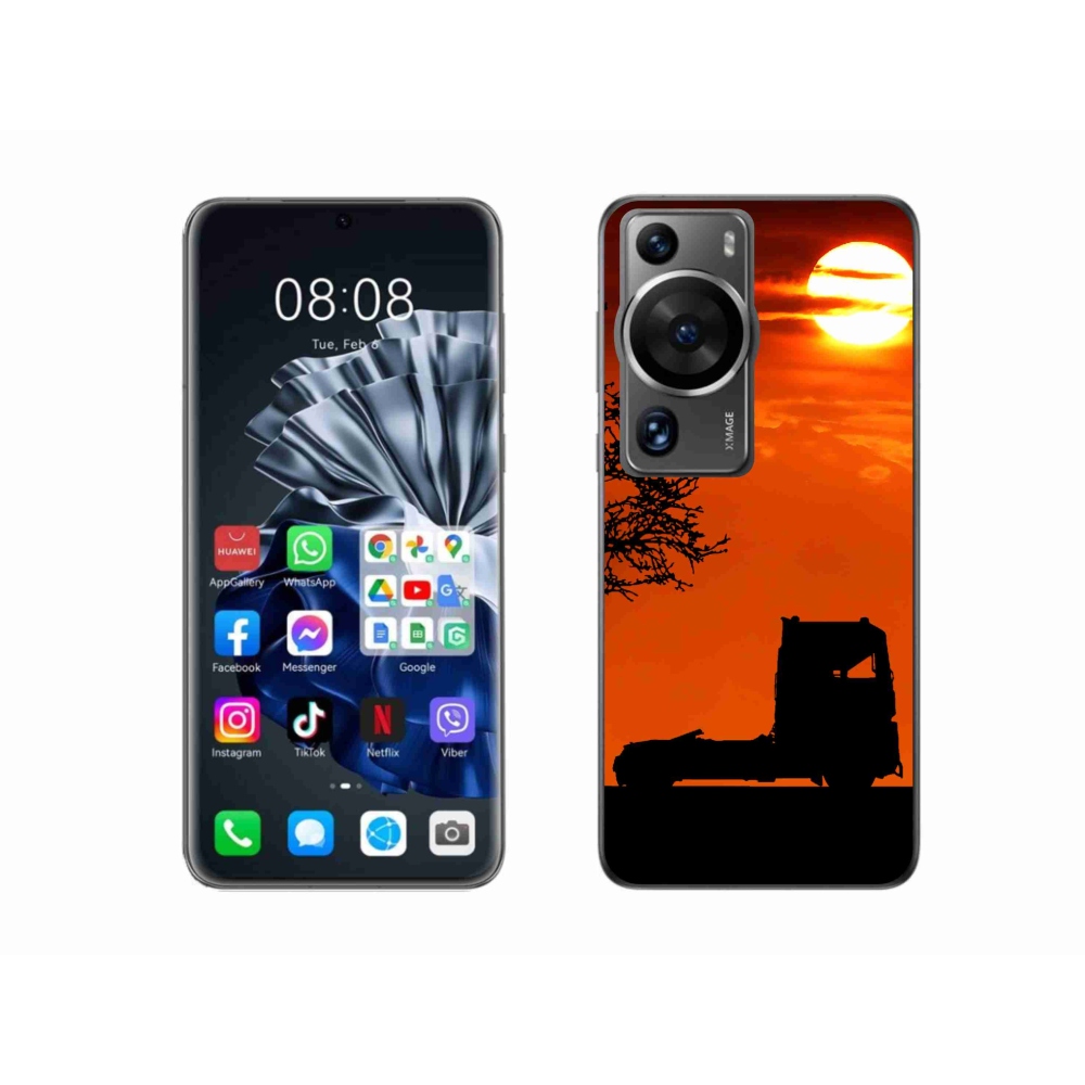 Gél borítás mmCase a Huawei P60 Pro készülékhez - teherautó 3