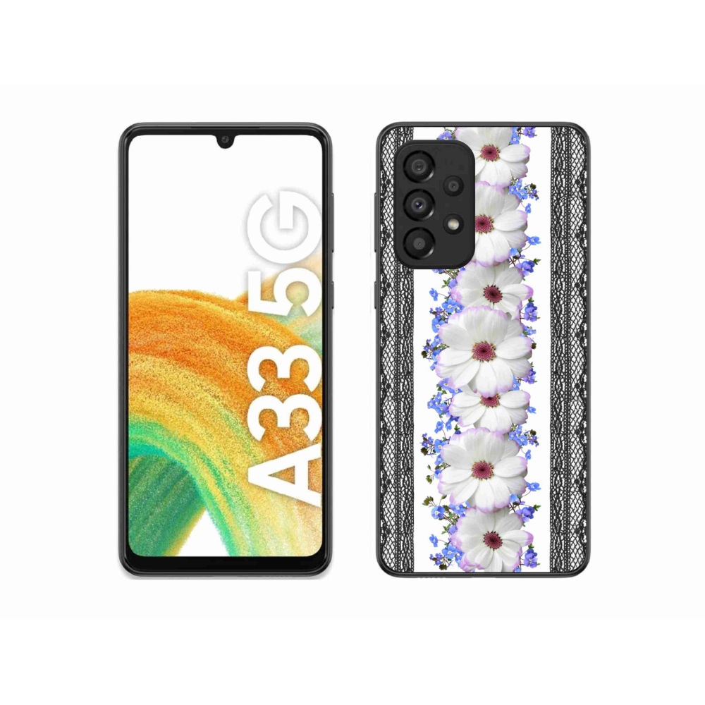 Gél borító mmCase Samsung Galaxy A33 5G - virágok 8