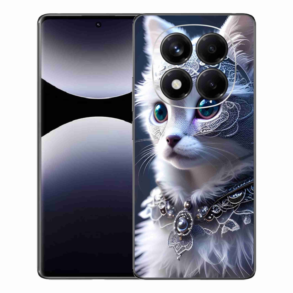 Gél borítás mmCase a Xiaomi Redmi Note 14 Pro számára - fehér macska