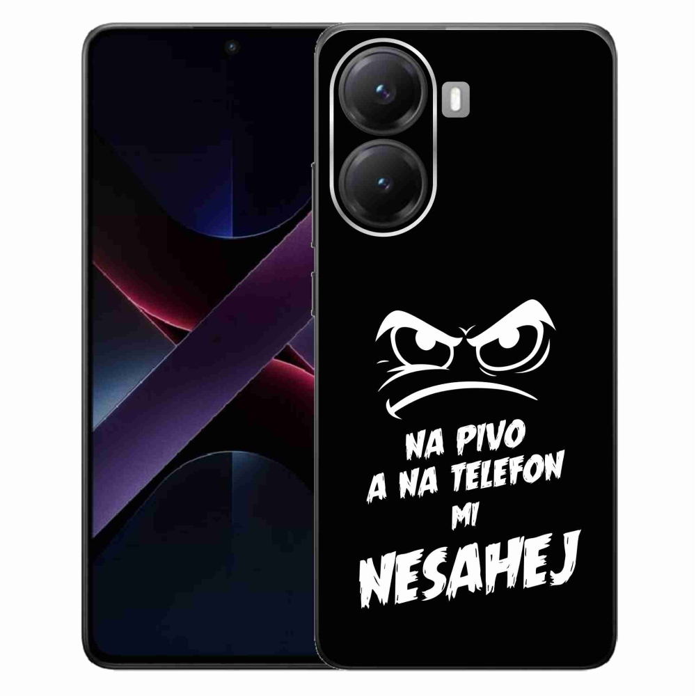 Gél borítás mmCase a Xiaomi Poco X7 Pro 5G számára - sör motívum 2 fekete háttér