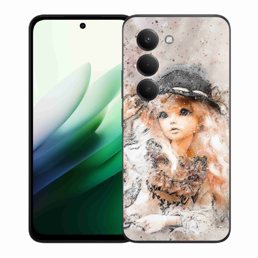 Gél borító mmCase a Xiaomi Redmi 15 5G-hez - lány kalapban