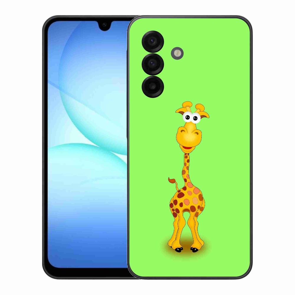 Zselés borítás mmCase Samsung Galaxy A17 4G/5G - rajzfilm zsiráfhoz
