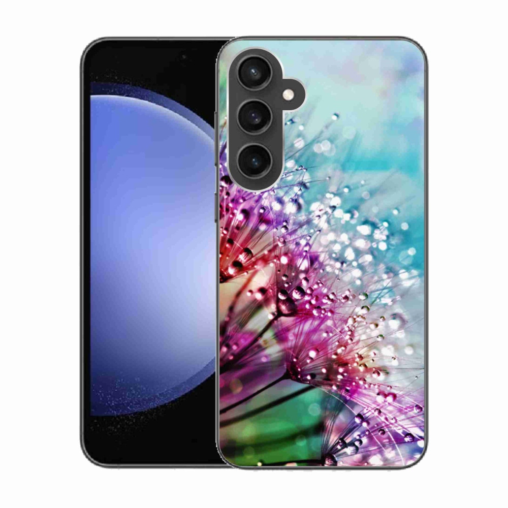 Gél borítás mmCase Samsung Galaxy S23 FE készülékhez - színes virágok