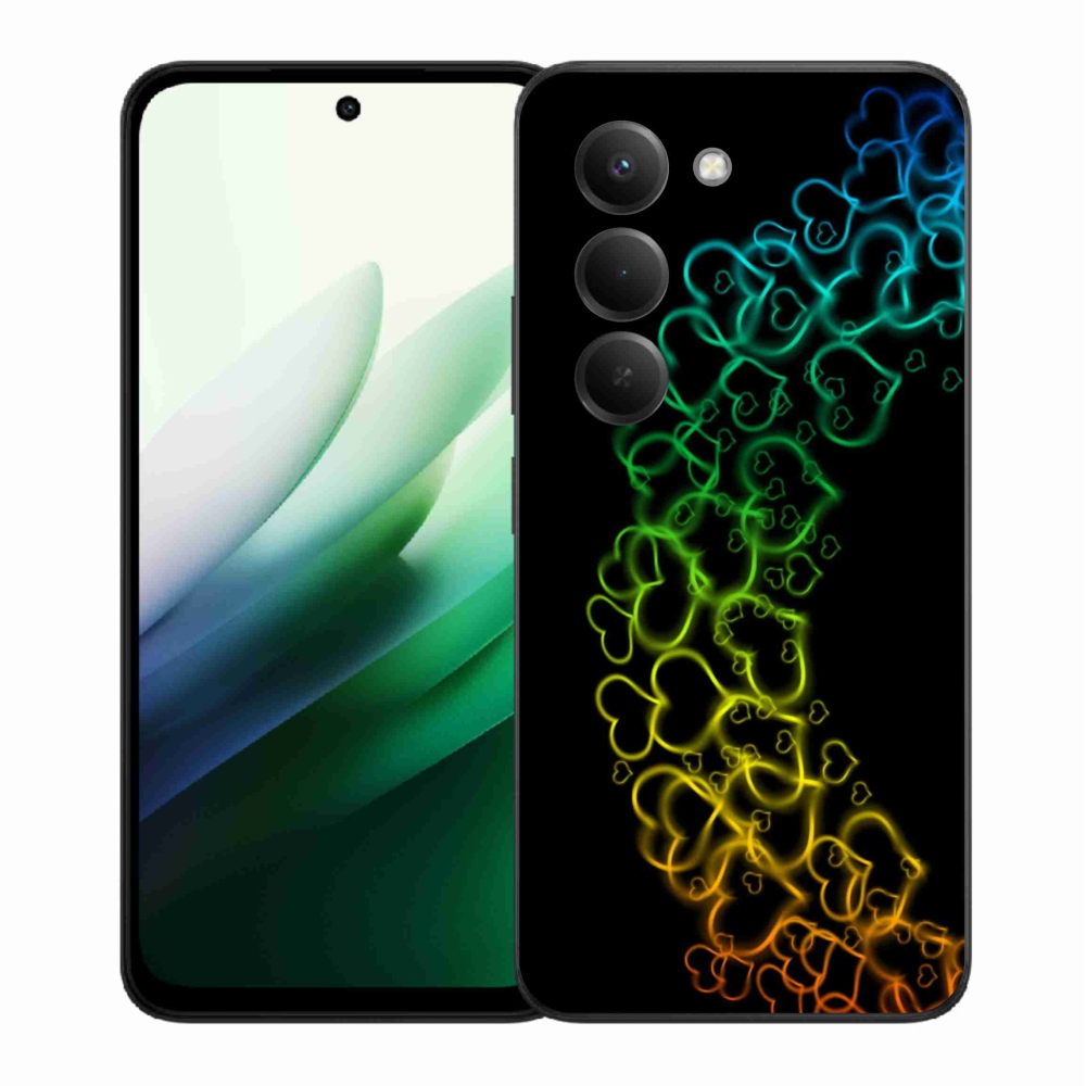 Gél borítás mmCase a Xiaomi Redmi 15 5G-hez - színes szívek