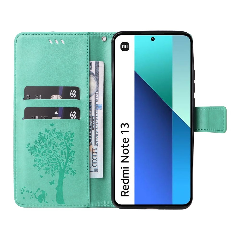 Fák könyve tok Xiaomi Redmi Note 13-hoz - teal - teal