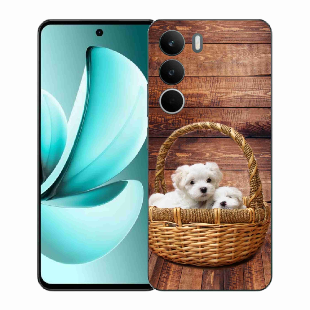 Zselés borítás mmCase a Realme C71 készülékhez - kölyökkutyák