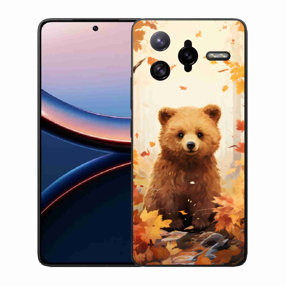 Gél borítás mmCase a Xiaomi Poco F7 Ultra számára - medve az erdőben