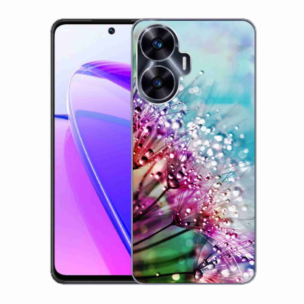 Gél borító mmCase a Realme C55 készülékhez - színes virágok