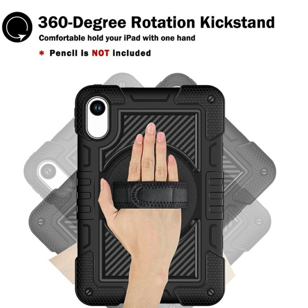 Strape tartós borító kézi fogantyúval és pánttal Xiaomi Redmi Pad 2 készülékhez - fekete