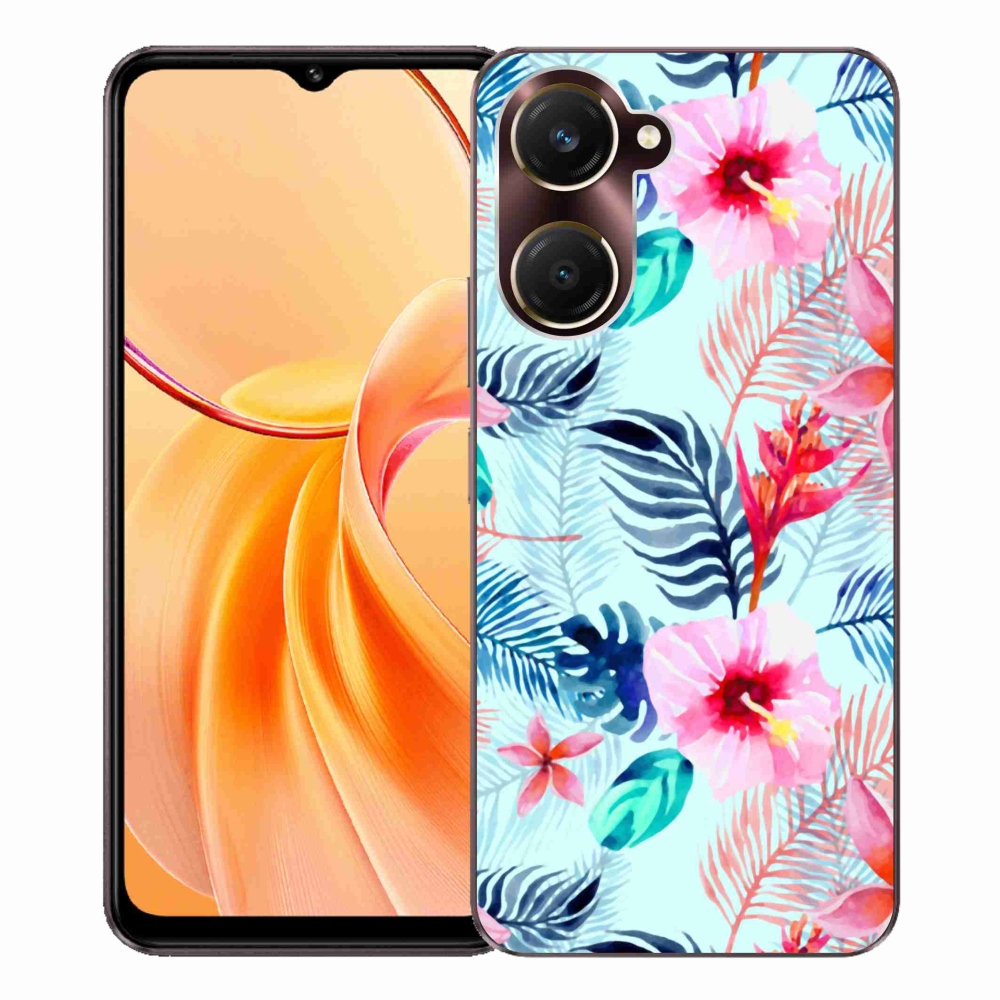 Zselés borítás mmCase a Vivo Y28s 5G-hez - virágok