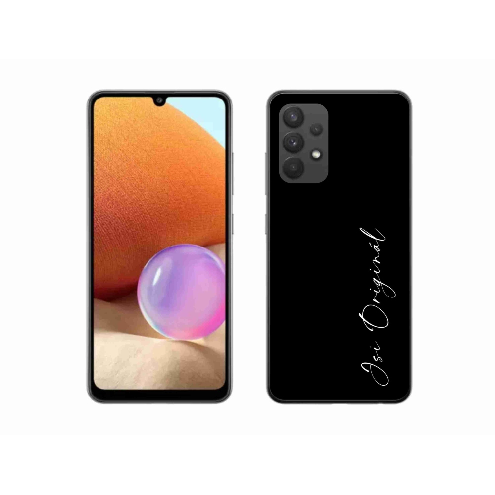 Gél borító mmCase Samsung Galaxy A32 4G - te vagy az eredeti fekete háttérrel