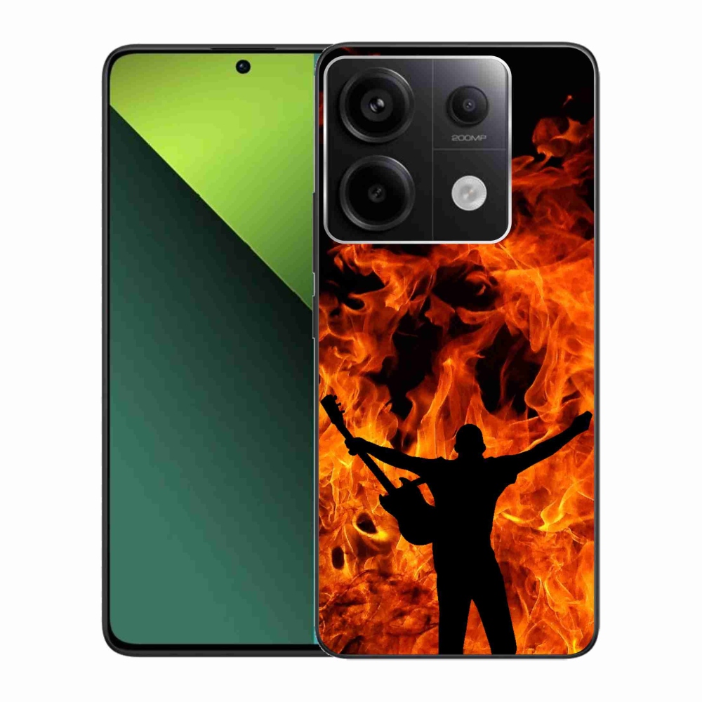 Gél borítás mmCase a Xiaomi Redmi Note 13 Pro 5G/Poco X6 5G - zenész és tűz