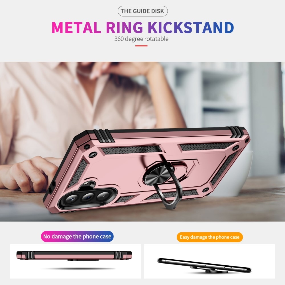 Gyűrűk tartós borítója Samsung Galaxy A56 5G - rózsaarany