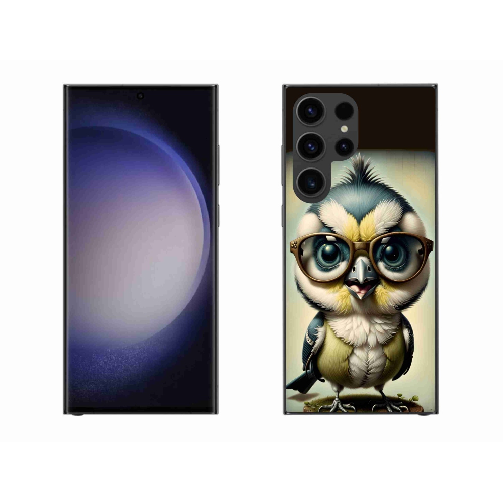 Zselés borítás mmCase Samsung Galaxy S23 Ultra 5G - kölyök szemüveggel