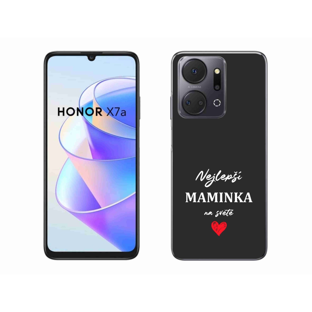 Gél borító mmCase a Honor X7a számára - legjobb anya 1 fekete háttér