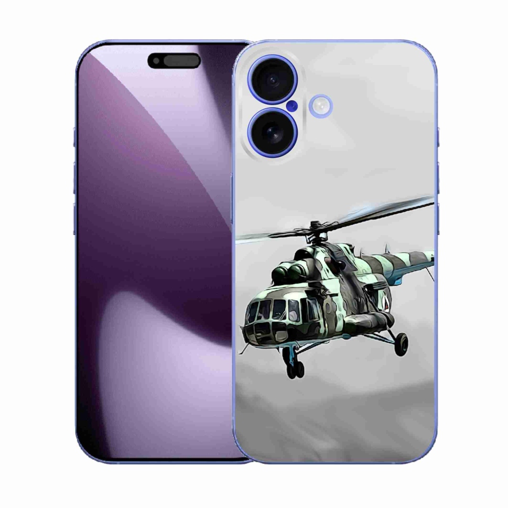 Zselés borítás mmCase iPhone 17 - katonai helikopterhez