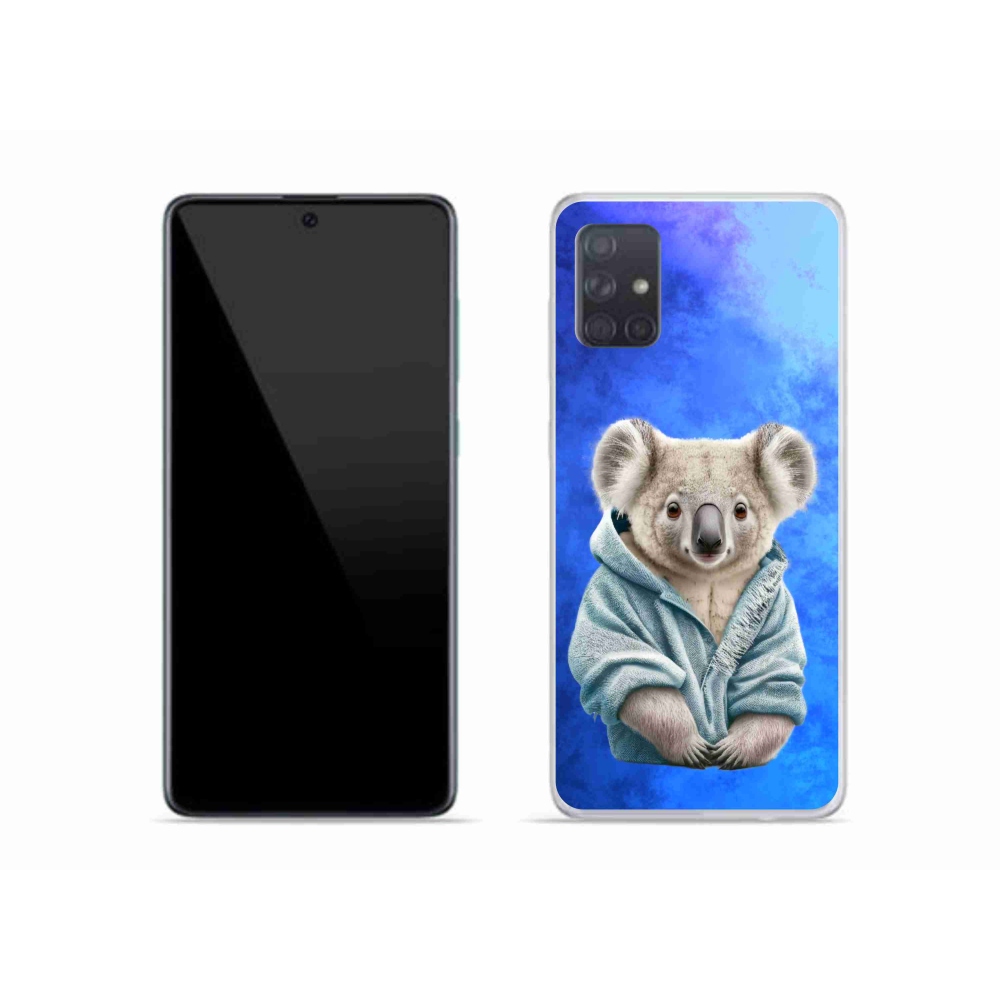 Zselés borítás mmCase Samsung Galaxy A51 készülékhez - koala pulóverben