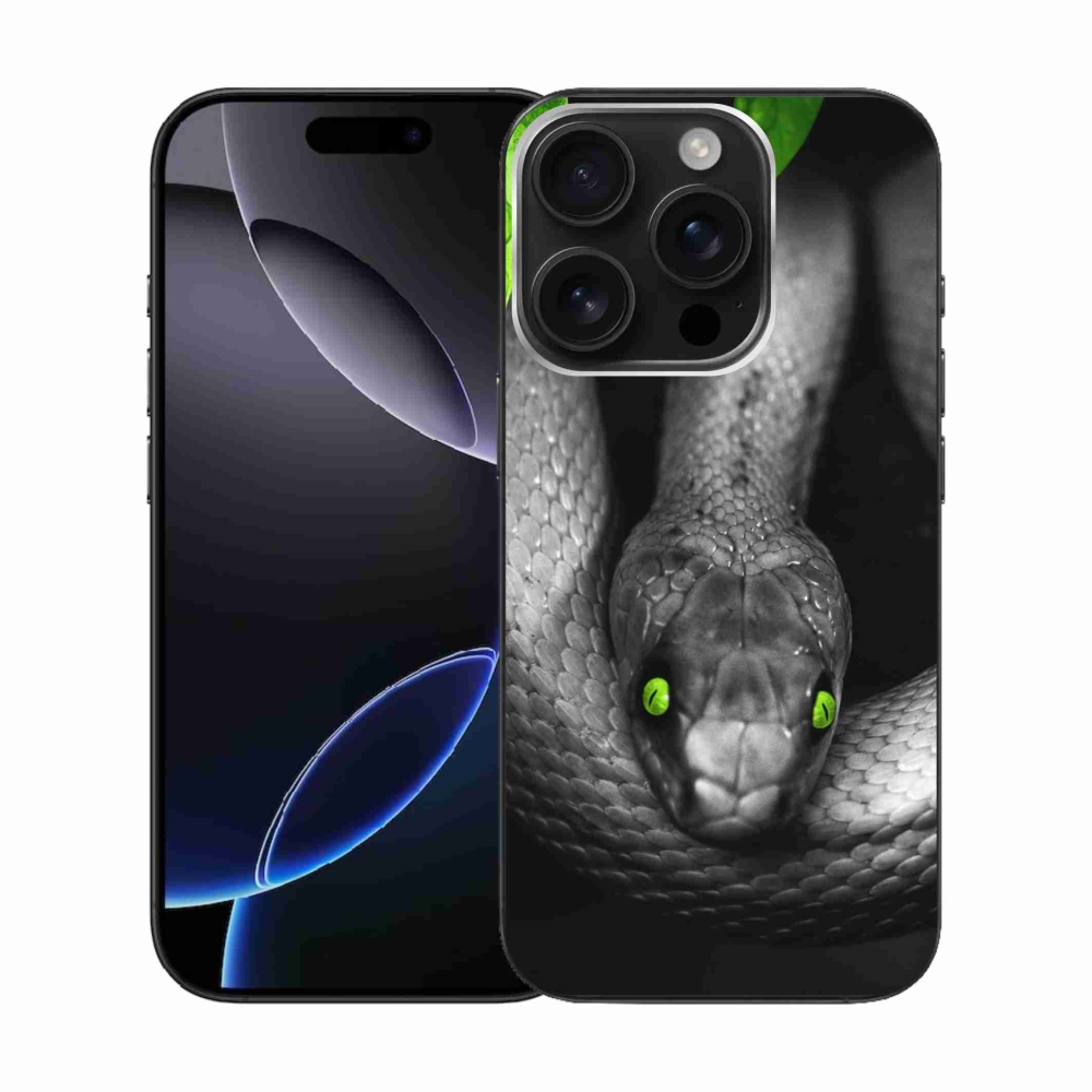 Zselés borítás mmCase iPhone 16 Pro készülékhez - kígyó