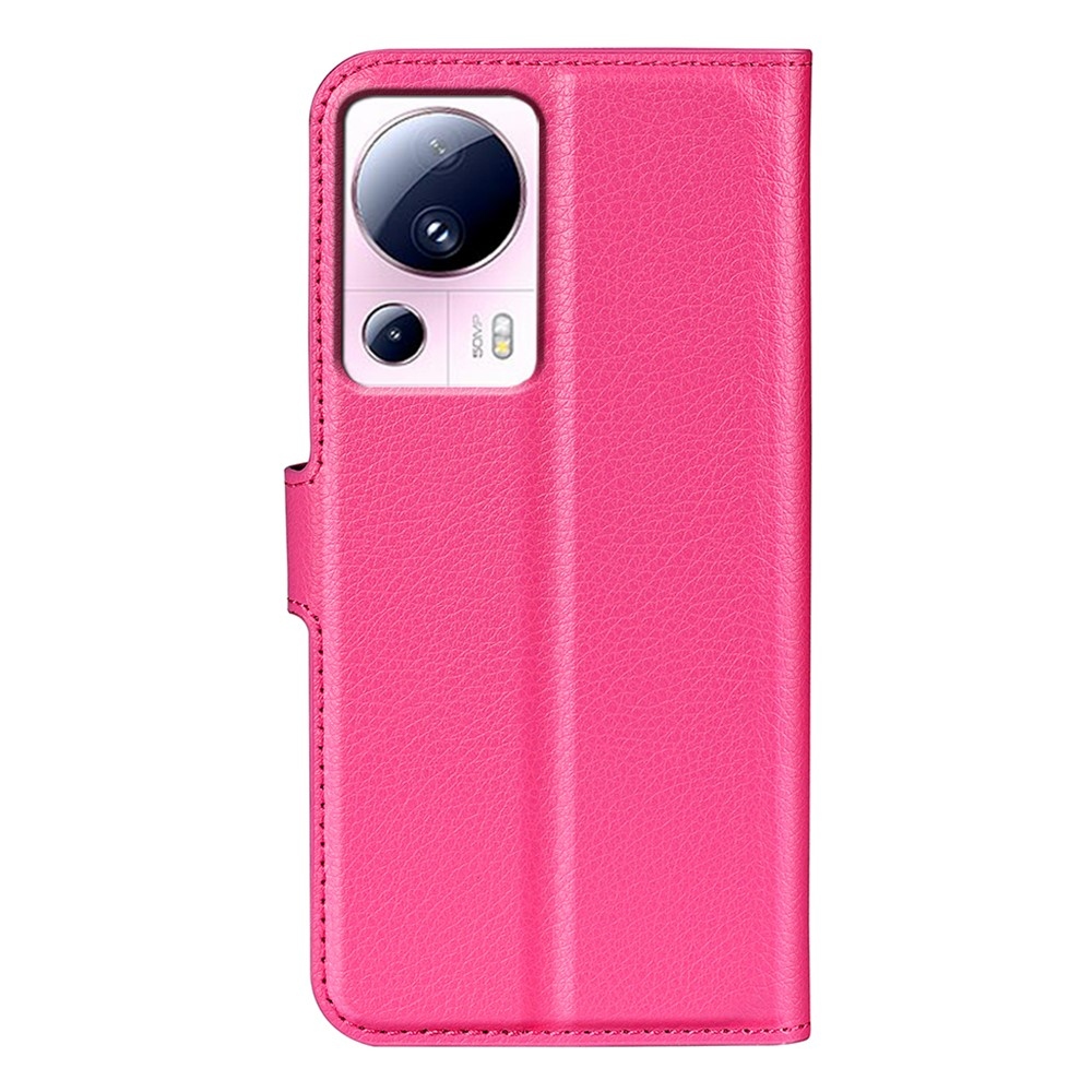 Litchi könyv tok a Xiaomi 13 Lite-hoz - rózsaszínű
