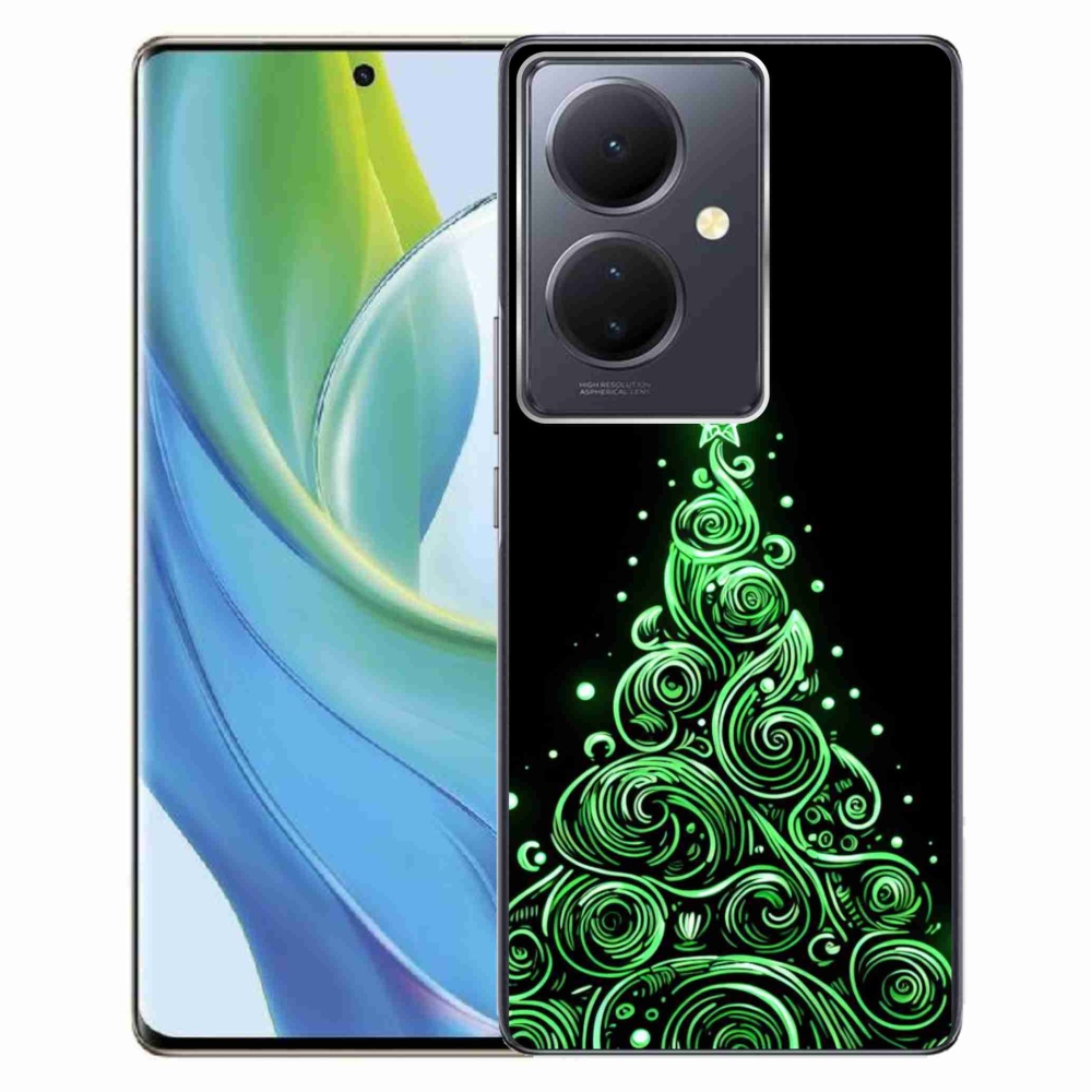 Gélburkolat mmCase a Vivo V29 Lite 5G-n - neon karácsonyfa 3