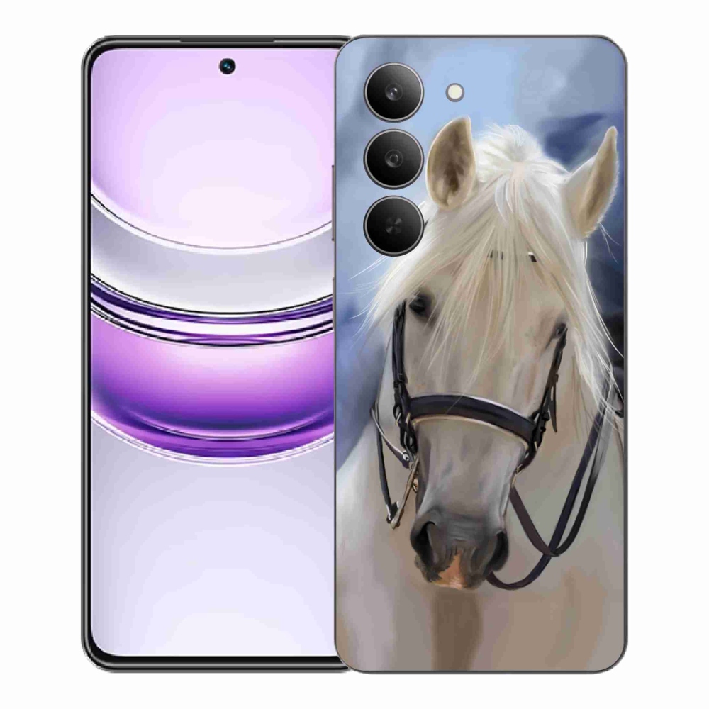 Gél borítás mmCase a Realme 14x 5G készülékhez - fehér ló