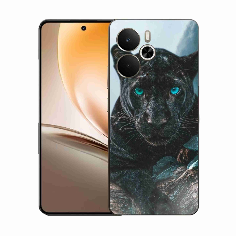 Gél borítás mmCase a Realme 14 5G/14T 5G készülékhez - fekete párduc