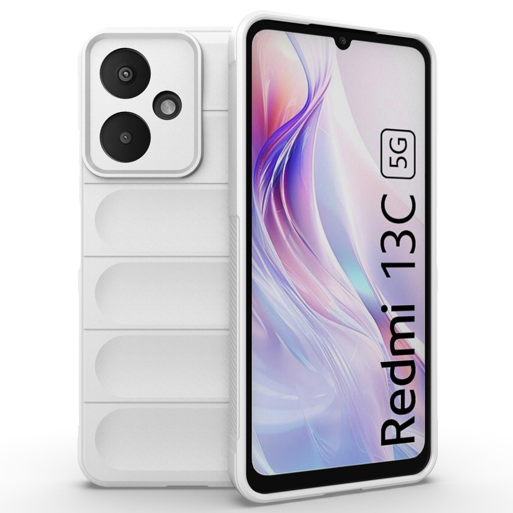 Rugg tartós zselés tok Xiaomi Redmi 13C 5G - fehér