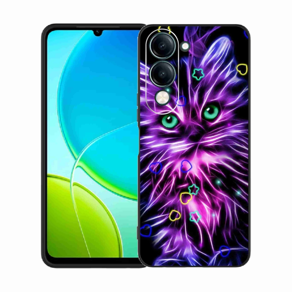 Zselés borítás mmCase a Vivo Y29s 5G-n - absztrakt macska