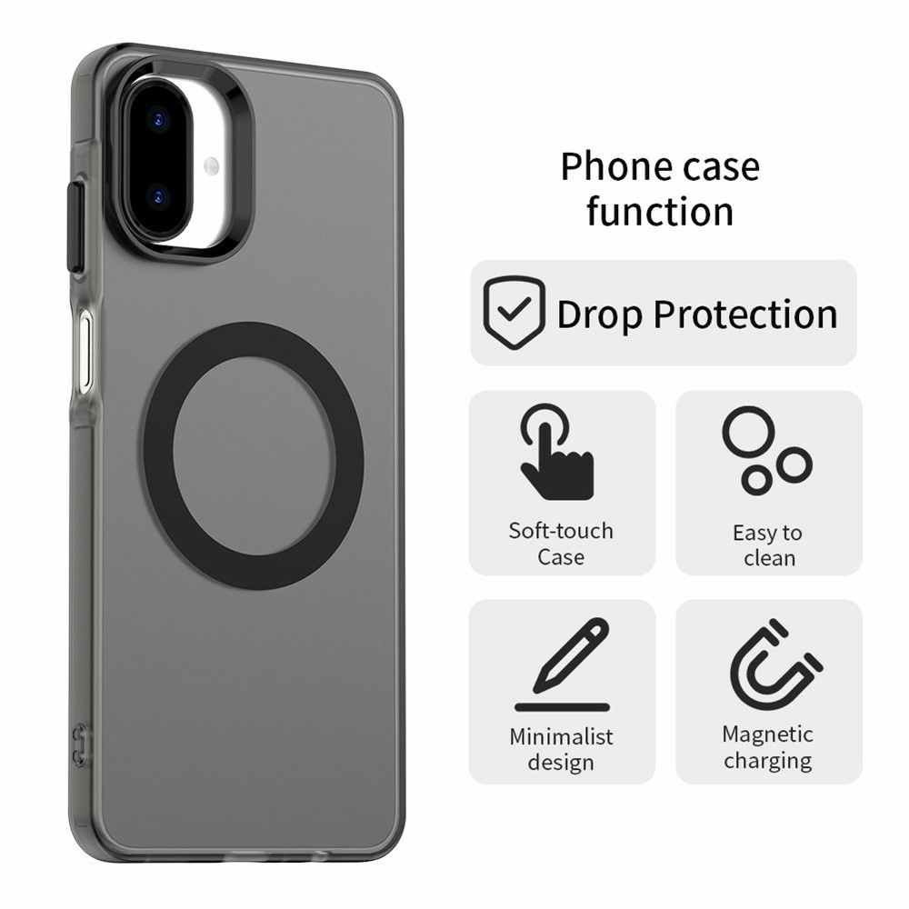 Candy zselés tok MagSafe Samsung Galaxy A07 4G - fekete