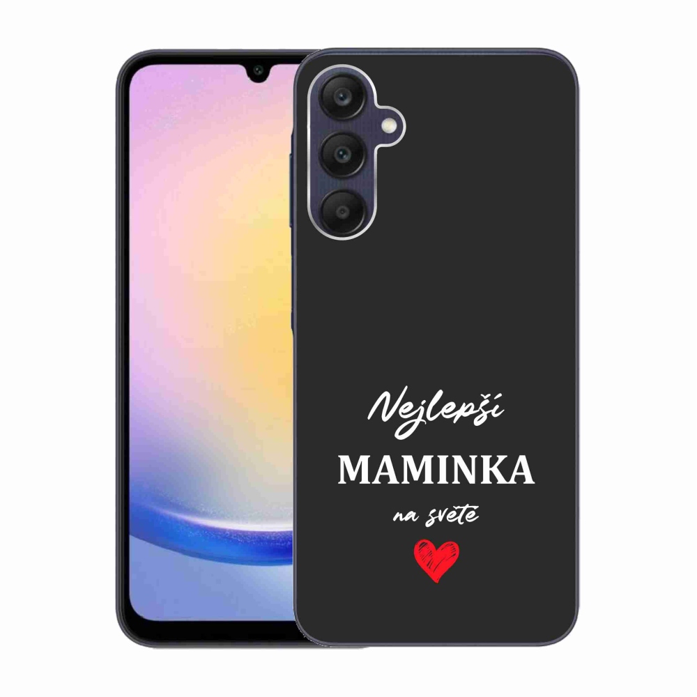 Gél borító mmCase Samsung Galaxy A25 5G - legjobb anya 1 fekete háttér