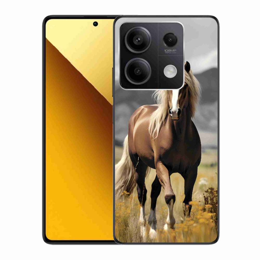 Gél borítás mmCase a Xiaomi Redmi Note 13 5G - barna ló 1