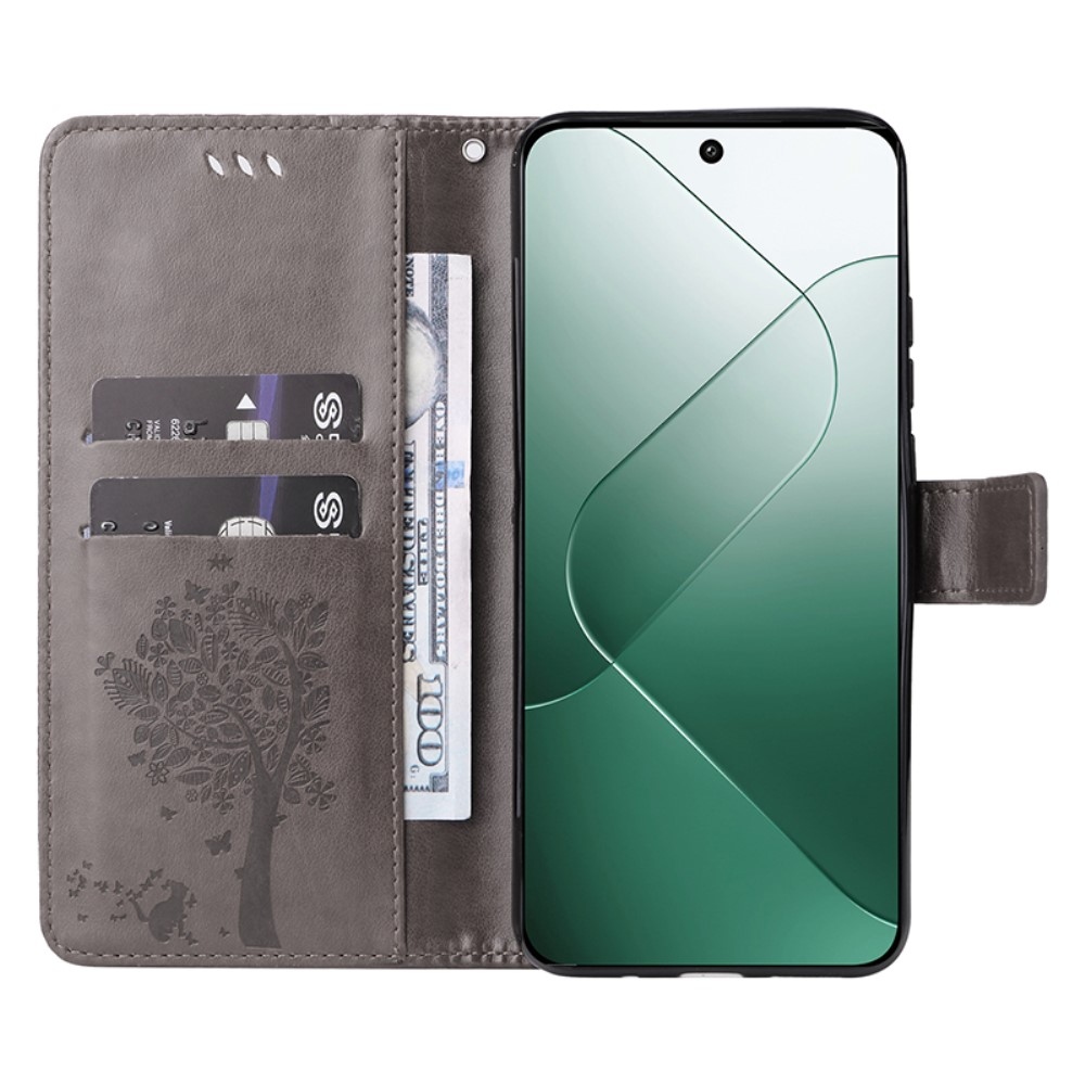 Fák könyve tok Xiaomi 14 - szürke