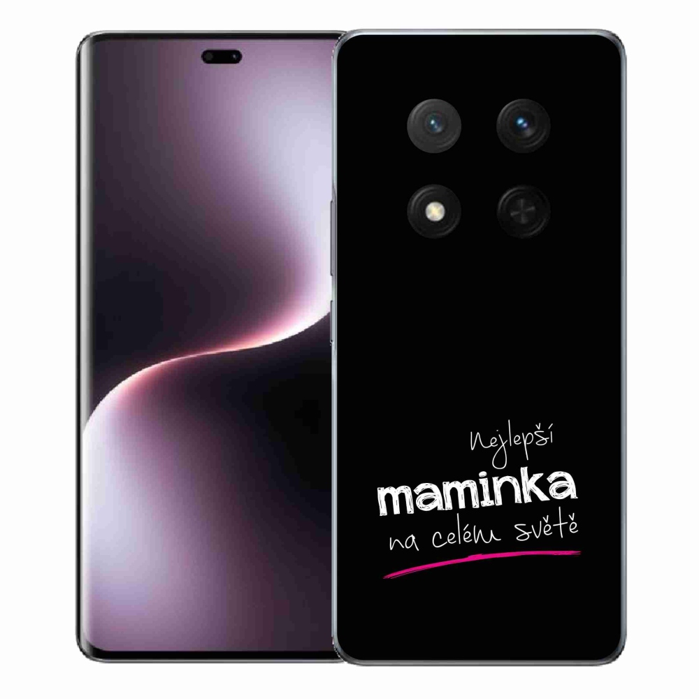 Gél borító mmCase a Honor Magic 7 Lite 5G-n - legjobb anya 4 fekete háttérrel