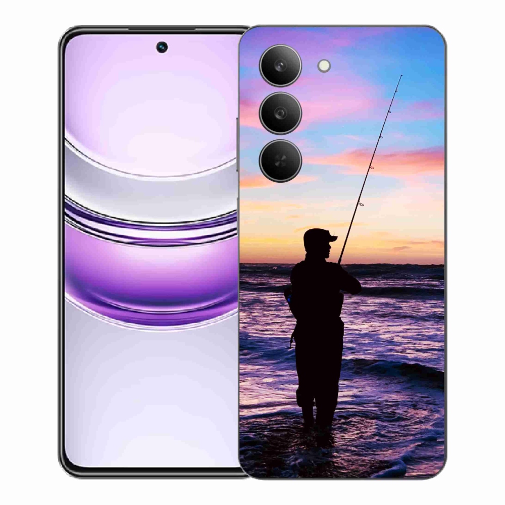 Zselés borítás mmCase a Realme 14x 5G számára - halászat 1