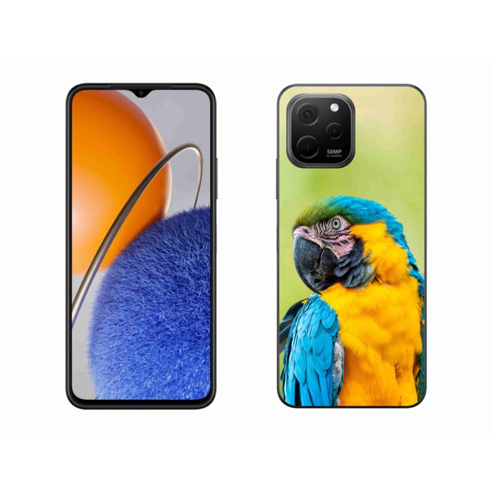 Gél tok mmCase a Huawei Nova Y61 készülékhez - papagáj ara 2