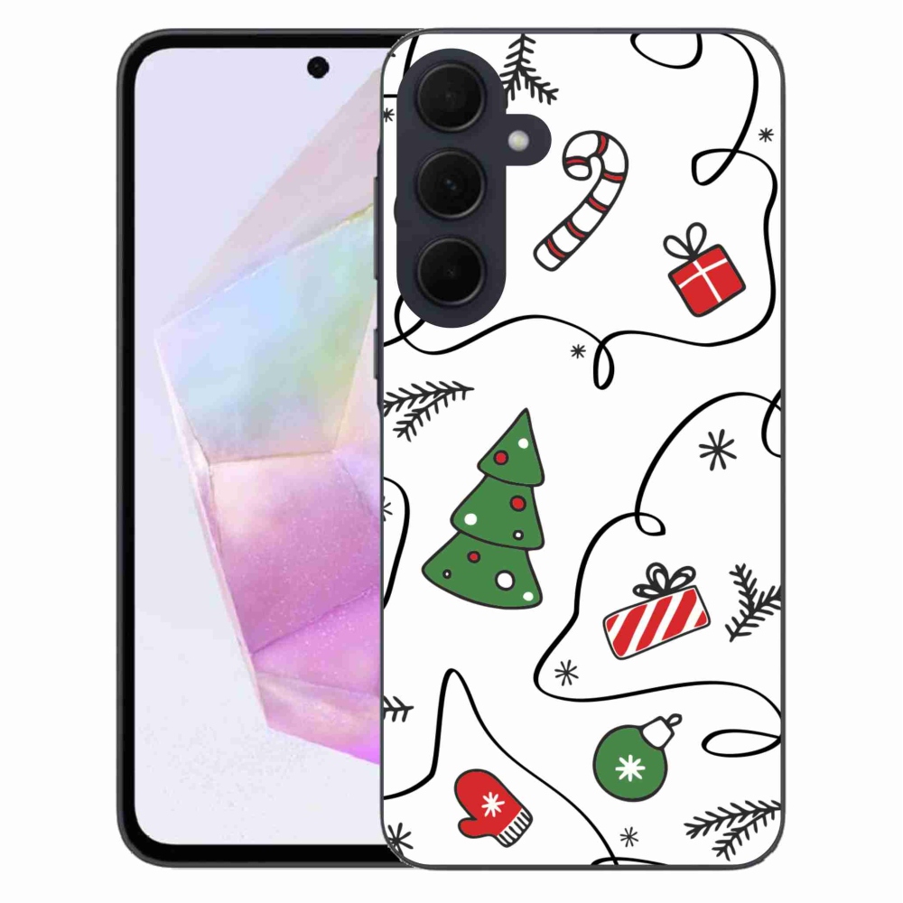 Gél borítás mmCase Samsung Galaxy A35 5G - Karácsonyi motívumok