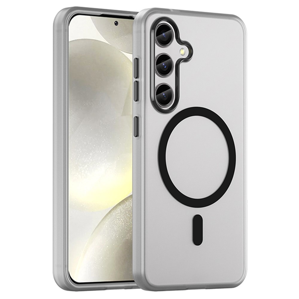 Frost zselés tok MagSafe támogatással Samsung Galaxy S24+/S25+ készülékhez - fekete