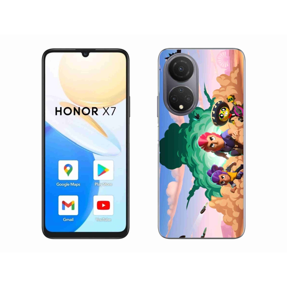 Gél borítás mmCase a Honor X7-hez - verekedős csillagok