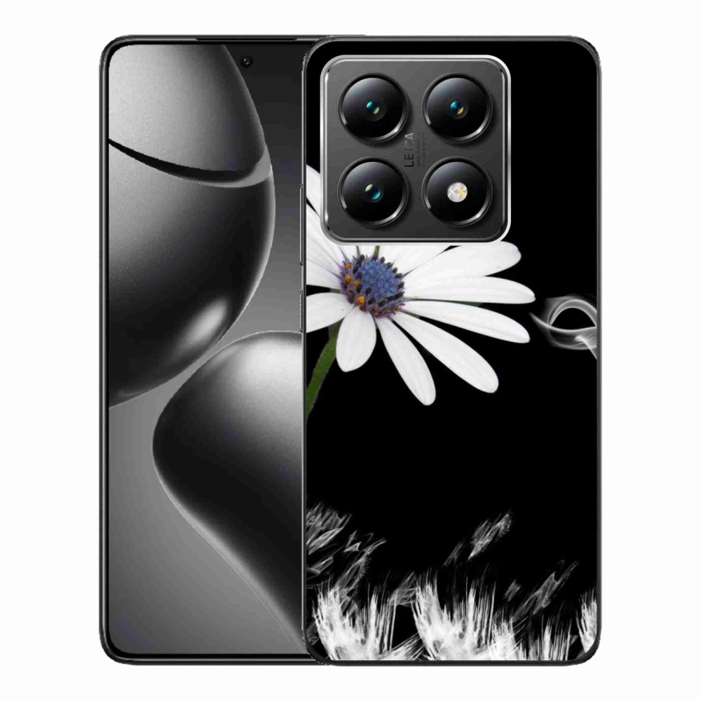 Gél borítás mmCase a Xiaomi 14T-hez - fehér virág