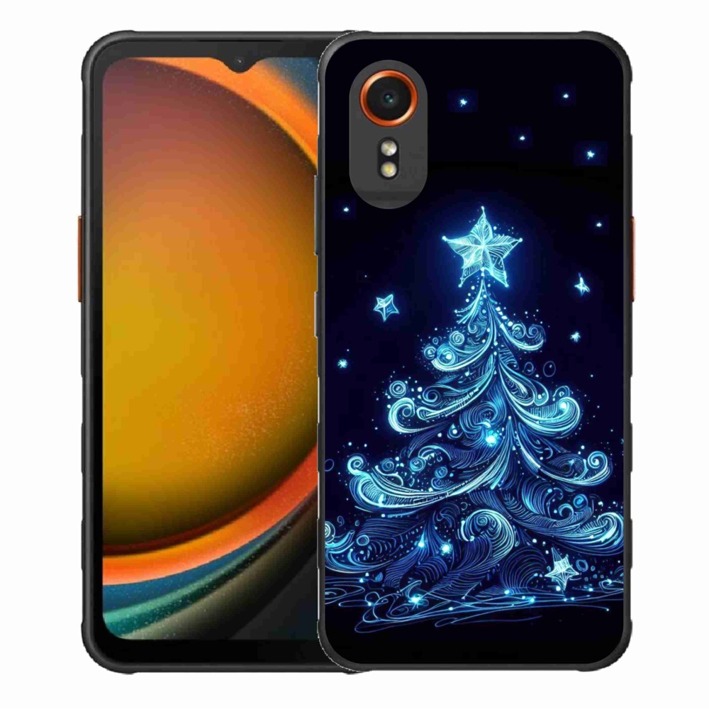 Gél borító mmCase Samsung Galaxy Xcover 7 - neon karácsonyfa 4