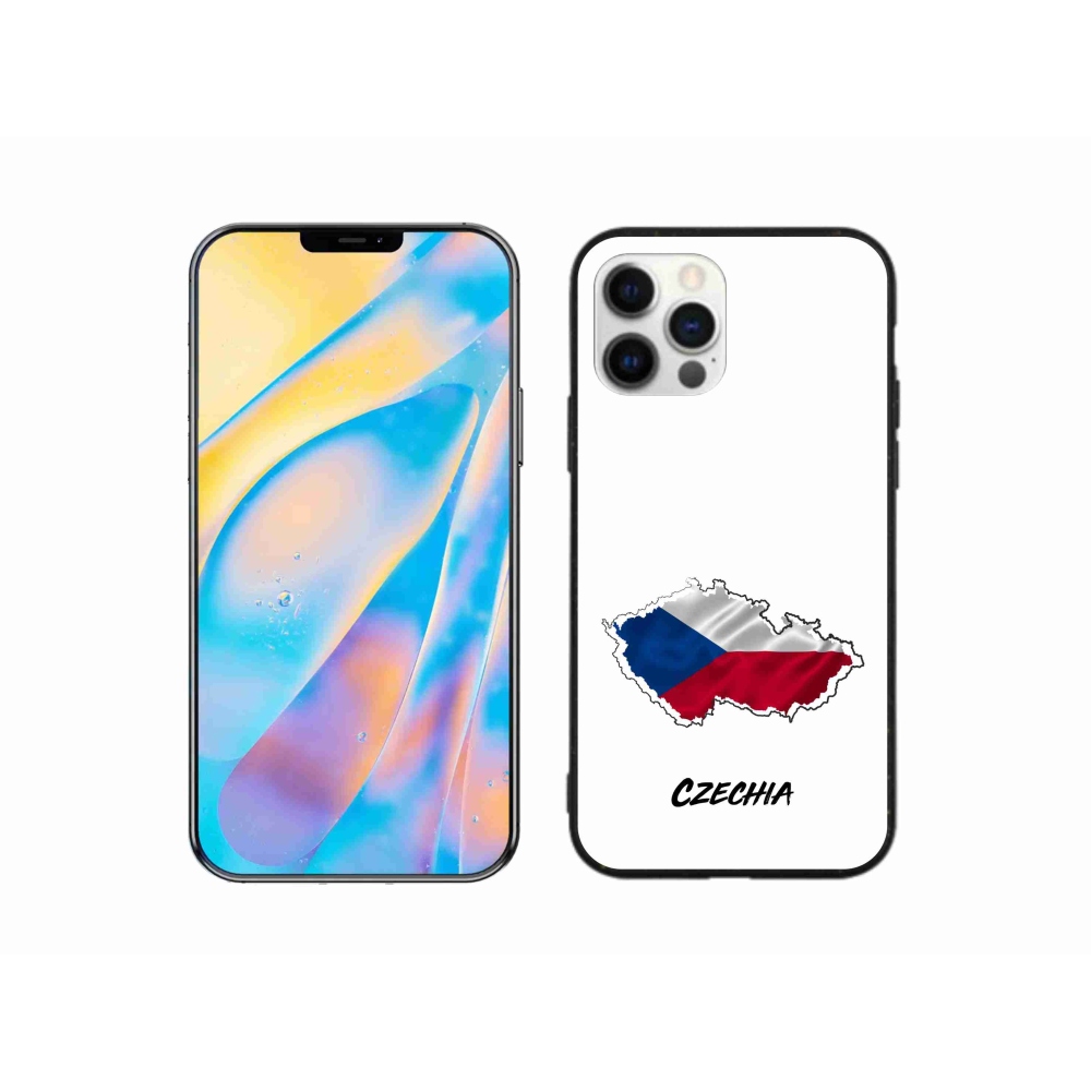 Gél borítás mmCase iPhone 12 Pro készülékhez - Csehország fehér háttér