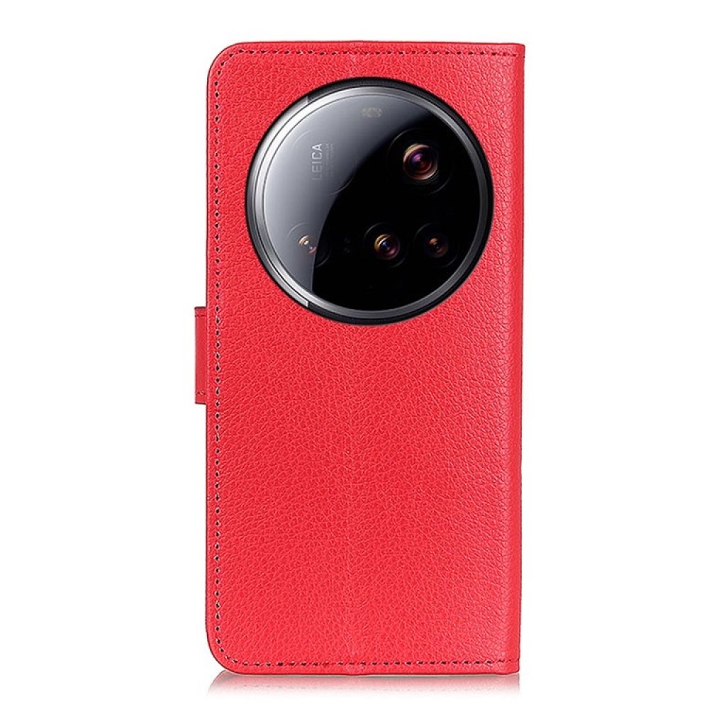 Litchie könyvtáska Xiaomi 15 Ultra - piros