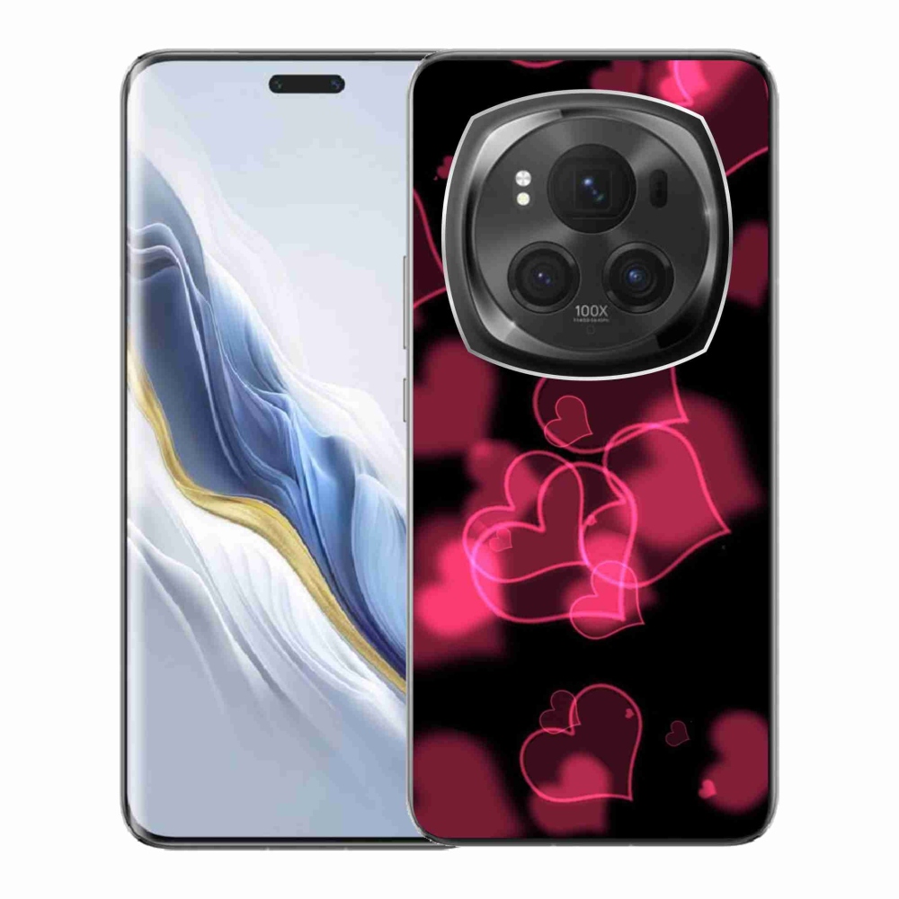 Gél borítás mmCase a Honor Magic 6 Pro 5G készülékhez - piros szívek